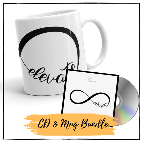 Elevate CD & White glossy mug Bundle